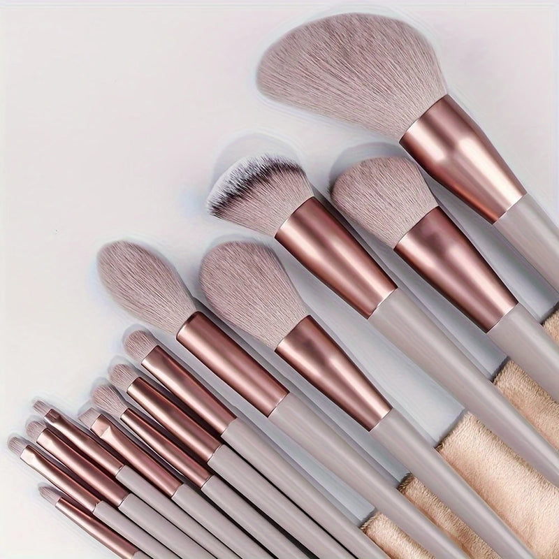 Premium Makeup Brush Set - Soft Synthetic Bristles For Flawless Application, Includes Blush